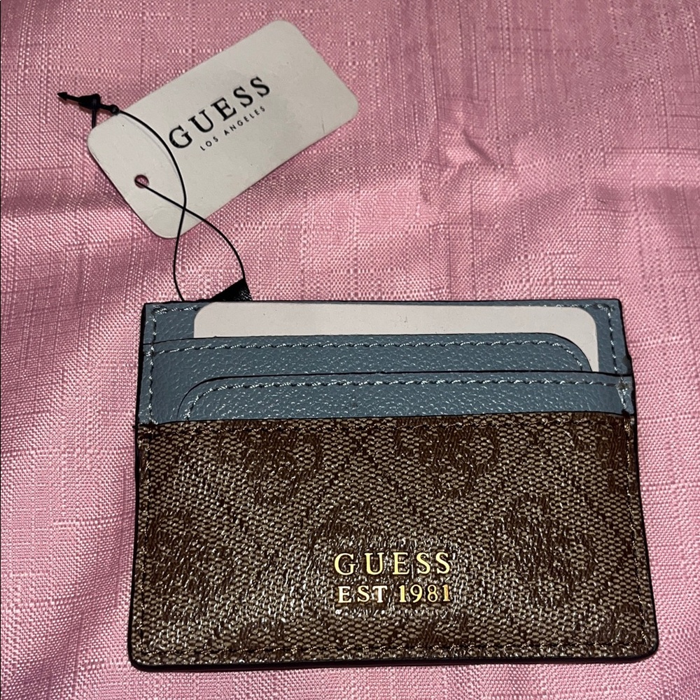 Guess Brown and Gray Card Holder